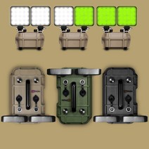 하우투 볼락 집어등 밀리터리 쌍발 갈치 호래기 보조배터리 소형 미니 낚시 랜턴 녹색 보조, 블랙, 녹색 + 녹색