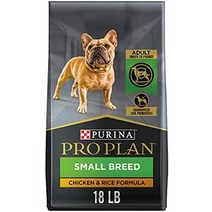 퓨리나 pro plan high protein small breed 강아지 사료 chicken amp rice formula - 6 lb., 작은 품종, 닭, 18파운드 가방