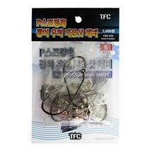 TFC P스프링훅 광어 우럭 다운샷 채비 5EA, 5/0