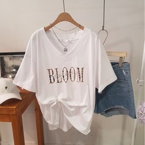 상상그이상 호피 블룸 반팔티