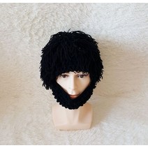 1+1 가발 일체형 헤어패션 모자 클럽 레게머리 레게헤어 땋은 댄스 공연 소품 힙합 분장, 단일사이즈, 블랙