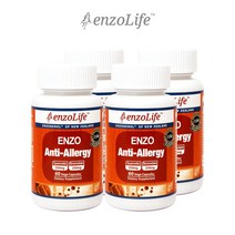 엔조라이프 뉴질랜드 안티 알러지 베지캡슐 60정 4통