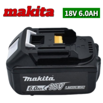 마끼다 배터리 Makita 충전식 전동 공구 호환 배터리 LED 리튬 이온 교체 배터리 18V 6.0Ah 18V 5.0Ah BL860B BL1850B, 18V 6.0Ah - BL1860B