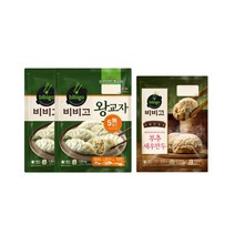 CJ제일제당 비비고 왕교자1.05kg x2 + 수제부추새우만두 509g 점심 저녁 간편 식사 반찬 간식 아이들 냉동 도시락 대용 음식 조리 혼밥 씨제이 시제이, 왕교자1.05kgx2+수제부추새우만두 509g