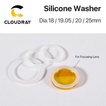 co2 레이저 포커싱 렌즈 미러용 cloudray 실리콘 와셔 19.05 20 25mm, 20mm, 5개