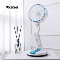 무선 충전식 LED 라이트 겸용 폴딩 선풍기 F21