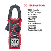 GVDA 디지털 클램프 미터 AC DC 전류 NCV 멀티미터, GD112A