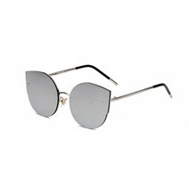 여자 자외선차단 라운드 사각 무테 틴트 선글라스