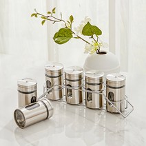 인블룸 스텐 양념통 4종세트 (거치대포함), 단일