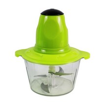 200W 전기 식품 쵸퍼 고기 분쇄기 2L 플라스틱 그릇 220V 푸드 프로세서 슬라이서 야채 기계, [01] green