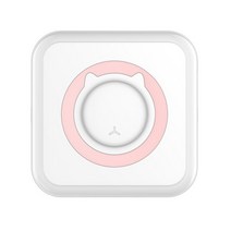 휴대용 미니 무선 라벨 바코드 프린터 블루투스 올인원 포토 다기능 용지 롤 인스턴트 지원 연결, 06 Pink