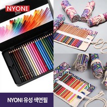 Nyoni 유성 색연필 롤필통파우치 243672120, nyoni 수채화 색연필_72색