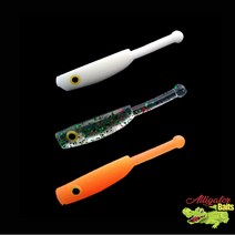 엘리게이터 뉴MOSD 볼락웜 1.2인치 케이무라 UV야광웜, UVP55클리어그린레드펄