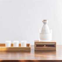 도쿠리세트 일본 청주 사케병 인생 술잔 4인 세트, 도쿠리6인세트(주병+유리온수대+잔6)