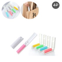 반영구 미니 휴대용 롤클리너 4P 먼지 머리카락 옷먼지 제거 돌돌이, ◐랜덤4P★⊙