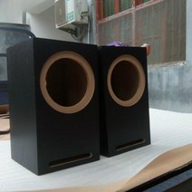 6.5인치 HIFI 미로형 설계 DIY 스피커 인클로저, 붉은 나뭇결
