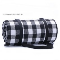 ZZJJC 피크닉 매트 방습 패드 두꺼워짐 캠핑 매트 방수 방습 매트 비치 매트, 200*300cm, 4mm 두께 흑백