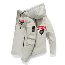 Ducati-바이크 바이크 오토바이 로고 프린트 캐주얼 후드 스웨트셔츠 남성용 풀오버 슬림 스포츠웨어 재킷, [06] printing 06