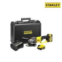 스탠리 팻맥스 20V MAX 5인치 충전 앵글 그라인더 세트 SCG400M2K 절단 연마, 1세트