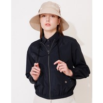 22SS [단독특가][SWING SUPPORTER]블랙 세미 오버핏 블루종 점퍼 HWJU2B311BK