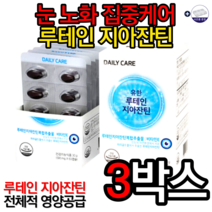 유한양행 유한 루테인 지아잔틴 500mg x 60캡슐 눈영양제 눈 노화 항반변성 눈에좋은음식 루테인효능 눈에좋은영양제 시력에좋은음식 제아잔틴 누테인 마리골드 알약케이스, 3박스, 특가할인