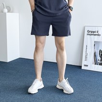 데일트 남자 골지 플리츠 여름 밴딩 4부 반바지