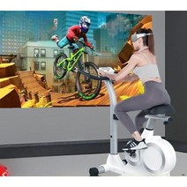 실내자전거 접이식 헬스자전거 좌식 유산소 운동 싸이클 가정용, VR안경