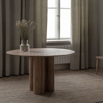 원목원형식탁 호두나무식탁 월넛식탁, 100x100x75cm