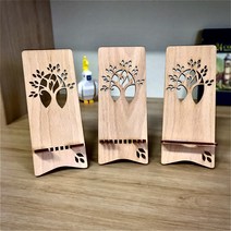 원목 휴대폰거치대 - 갖고 싶은 예쁜 디자인, 1개, B형