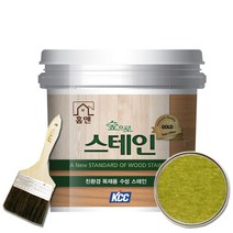 KCC 홈앤스테인 수성스테인 0.9L 오일스테인 친환경, 라임그린2