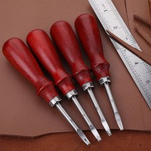 1pc 0.8/1.0/1.2/1.5mm 가죽 에지 베벨러 스카이빙 베벨링 나이프 절단 손 공예 도구 나무 손잡이 DIY 도구, 1.4mm