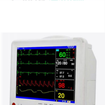 디지털 심전도 측정기 심박수 병원 ECG 모니터, 표준  배터리  내장 프린터디지털 혈액 산소
