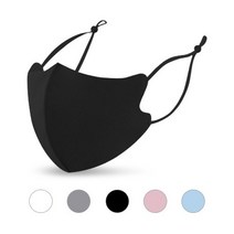 뉴 3D 네오플랜 끈조절 마스크 연예인 마스크 패션 방한 마스크 (5 Color), 블랙(2mm)