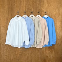 온도바이헤이 OBH 제작 봄 오버핏 루즈핏 언발란스 트임 롱 셔츠