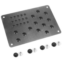 유니버설 카 플로어 매트 발 뒤꿈치 스커프 플레이트 미끄럼 방지 카펫 패치 자동차 합금 마모 패드 스타일링 액세서리, [01] A, 01 A