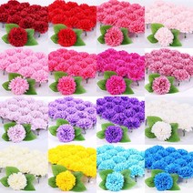 비누꽃 고급 카네이션(50송이) 18color 박스 할인가 용돈박스만들기 비누카네이션꽃바구니 diy, 14.진하늘