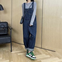 여름/데님/멜빵바지/루즈핏/청바지/점프슈트/여성