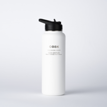 캐스크 대용량 3P 리드 + 빨대 텀블러, 1140ml, 화이트