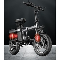 [업그레이드 모델] R2 접이식 전기자전거 48v 성인용 전동자전거 배달용 출퇴근 고출력, 프리미엄, 48V (60km)