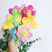 로미샵 SNS 품절 대박 인싸템 스마일꽃 30CM, 퍼플