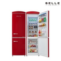 벨 뉴 레트로 냉장고 RC31BRD 309L 상냉장 간냉식, RC31BRD(레드)