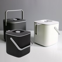 쓰담 모던 가정용 음식물쓰레기통 3L, 블랙