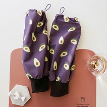 여성 작업용 토시 사무용 미술 방수 팔토시 보라색 아보카도