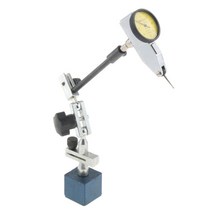 GHSHOP 다이얼 테스트 표시기 게이지 조절식 베이스 스탠드 홀더 내구성, 20cm, 스틸, 설명