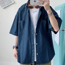 데일리 해외여행 나들이 코디 카라 반팔 남방 셔츠