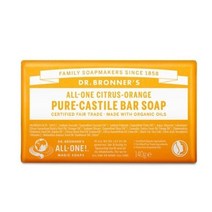 닥터 브로너스 시트러스 오렌지 퓨어 캐스틸 바솝 140g, 7개