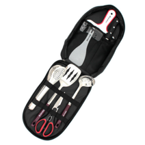 가성비 캠핑 키친툴 조리 도구 풀세트 8종 + 케이스 블랙컬러