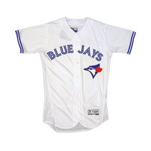 남성용 MLB 토론토 블루제이스 어센틱 온 필드 플렉스 베이스 져지 - 홈 화이트