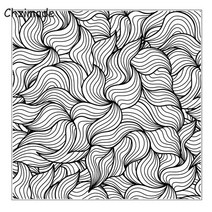 압인기 인두 도장 실링왁스 스템프 Chzimade 만다라 패턴 폴리머 클레이 텍스처 실리콘 스탬프 시트 미술 공예 용품 키트 DIY 엠보싱 도자기 도구 10x10cm, 4.4