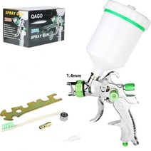 HVLP 전문 스프레이 건 키트 노즐 중력 장비 Atomized 페인트 도구 자동차 그림, 01 1.4mm Gun Kit
